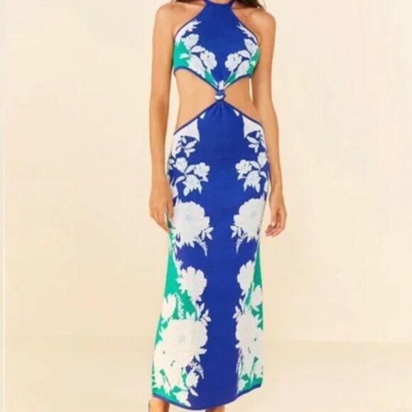 NWT Farm Rio Soft SUMMER Garden Knit Dress – Size Medium* - Picture 2 of 7